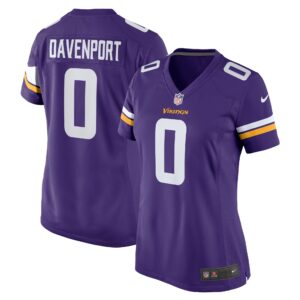 Marcus Davenport Minnesota Vikings  Women's Team Game Jersey - Purple