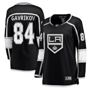 Vladislav Gavrikov Los Angeles Kings Women's Home Breakaway Jersey - Black