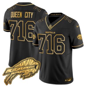 Queen City 716 #716 Buffalo Bills BUF 2025 "Rivalries" Gold Vapor Limited Jersey - All Stitched