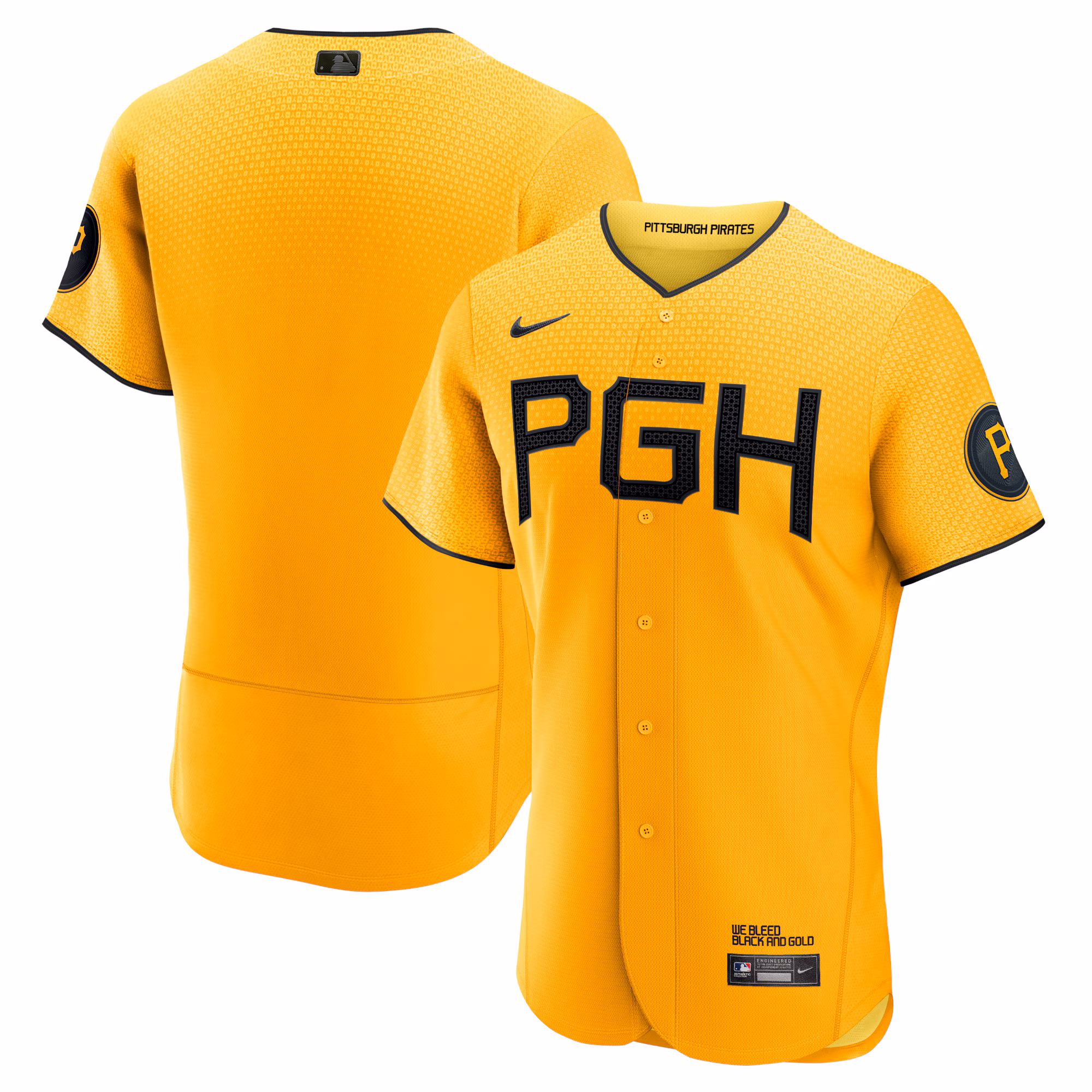 Pittsburgh Pirates Gold City Connect Authentic Jersey