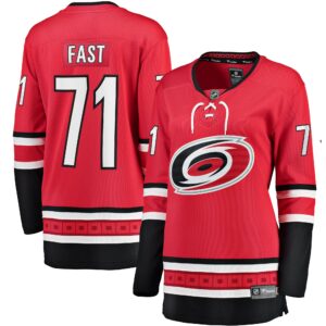 Jesper Fast Carolina Hurricanes Women's Home Breakaway Jersey - Red