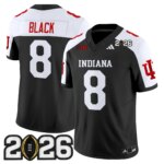 Kaelon Black #8 Ndiana Hoosiers IND 2026 CFP Final Patch Vapor Limited Jersey V2 - All Stitched