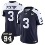 Dallas Cowboys #94 Marshawn Kneeland Memorial Patch Vapor Limited Jersey - All Stitched