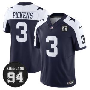 Dallas Cowboys #94 Marshawn Kneeland Memorial Patch Vapor Limited Jersey - All Stitched