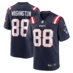 Scotty Washington New England Patriots  Home Game Player Jersey - Navy