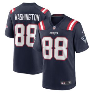 Scotty Washington New England Patriots  Home Game Player Jersey - Navy