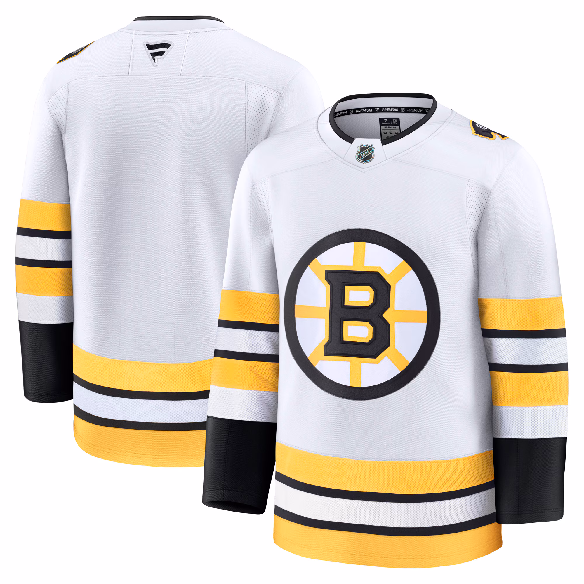 Boston Bruins  Fanatics White Away Premium Jersey