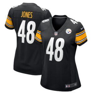 Jamir Jones Pittsburgh Steelers  Women's Team Game Player Jersey - Black