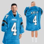 Adult 4 Carolina Football Unisex Blanket Hoodie