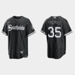 Men's Chicago White Sox #35 Frank Thomas Black 2021 City Connect Cool Base Jersey