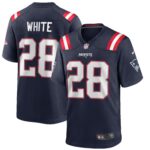 James White New England Patriots  Game Jersey - Navy
