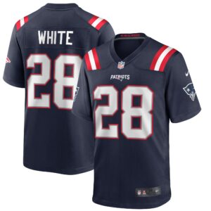 James White New England Patriots  Game Jersey - Navy
