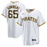 Men's Pittsburgh Pirates Jack Suwinski  White Home Replica Jersey