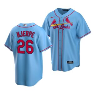 Men's St. Louis Cardinals #26 Cooper Hjerpe 2022 Draft Jersey Blue Alternate