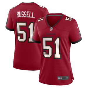 J.J. Russell Tampa Bay Buccaneers  Women's Game Player Jersey - Red