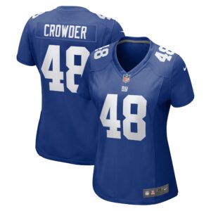 Tae Crowder New York Giants  Women's Team Game Jersey - Royal