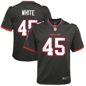 Devin White Tampa Bay Buccaneers  Youth Alternate Game Jersey - Pewter