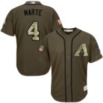 Arizona Diamondbacks #4 Ketel Marte Green Salute to Service Stitched Jersey
