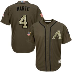Arizona Diamondbacks #4 Ketel Marte Green Salute to Service Stitched Jersey