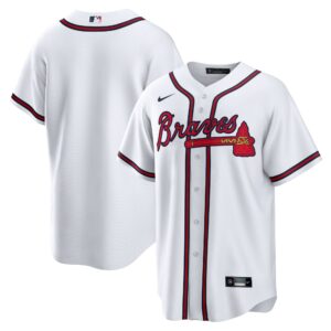 Atlanta Braves White Home Replica Team Jersey