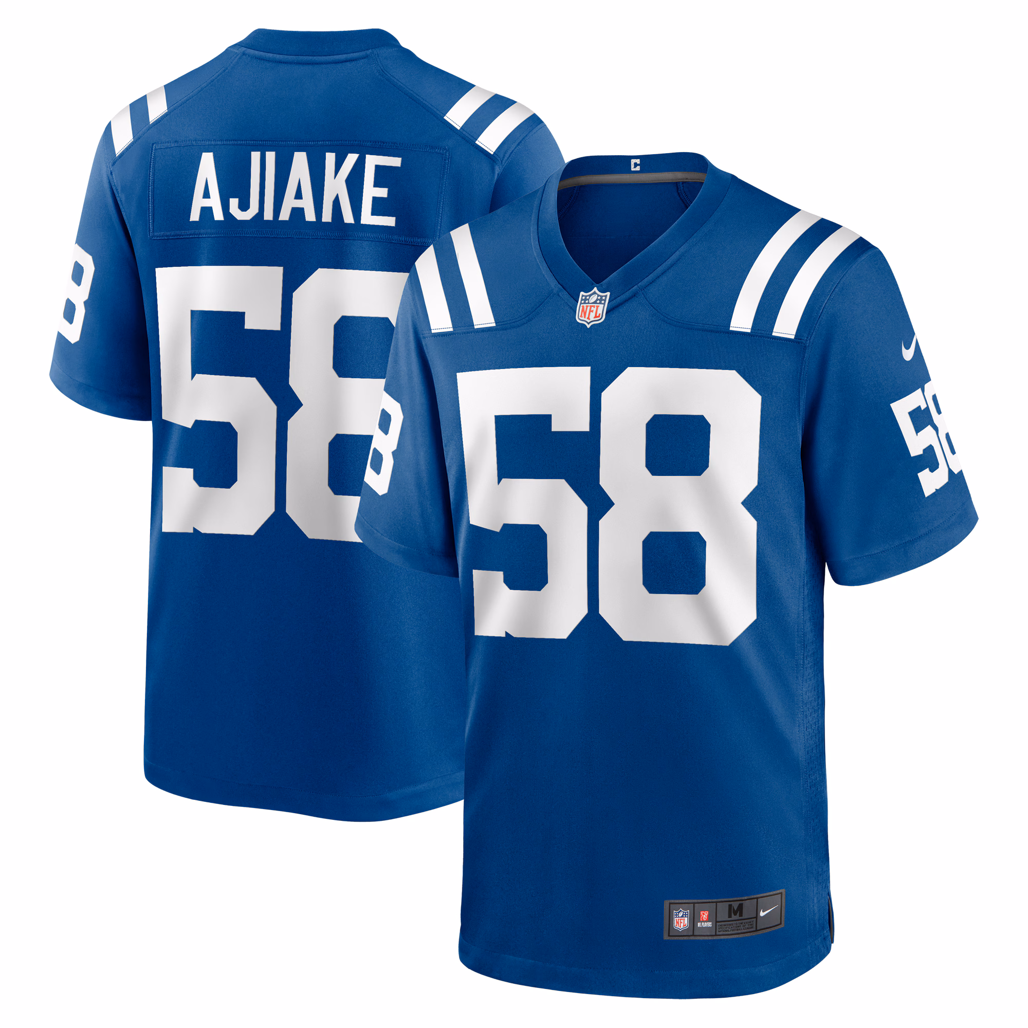 Austin Ajiake Indianapolis Colts Game Jersey -  Royal