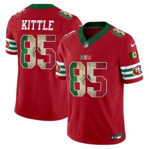 George Kittle # 85 San Francisco 49ers Mexico Vapor Limited Jersey V4 - All Stitched
