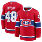 Men's Montreal Canadiens Lane Hutson #48 Red Home Premium Jersey
