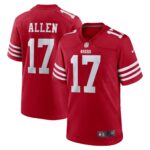 Brandon Allen San Francisco 49ers  Game Jersey -  Scarlet