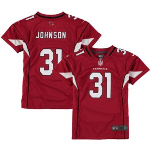David Johnson Arizona Cardinals  Girls Youth Game Jersey - Cardinal