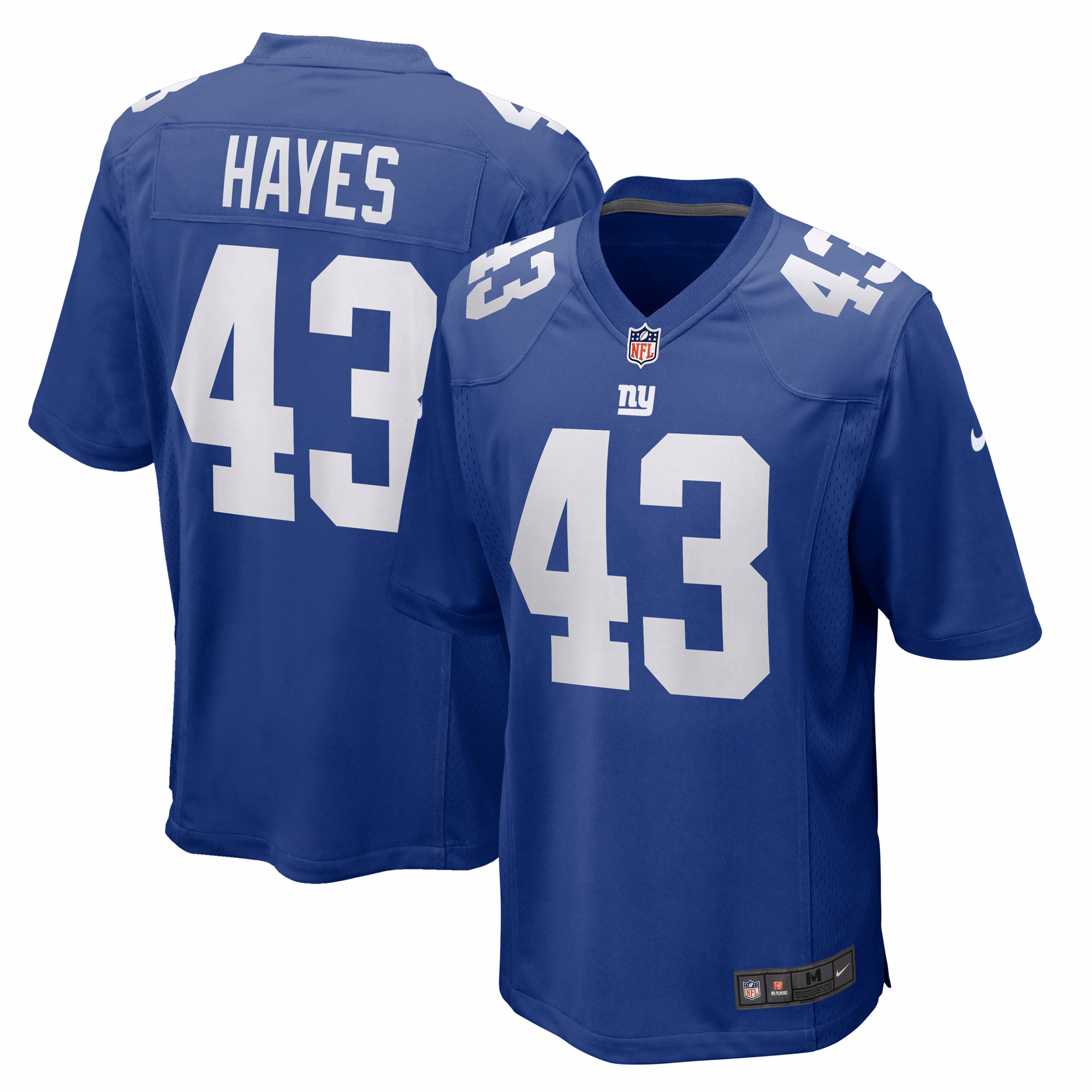 Kaleb Hayes New York Giants Team Game Jersey -  Royal