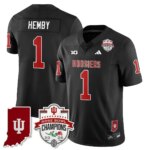Roman Hemby #1 Ndiana Hoosiers Indiana H Vapor Limited Football Jersey - Rose Bowl Champions - All Stitched