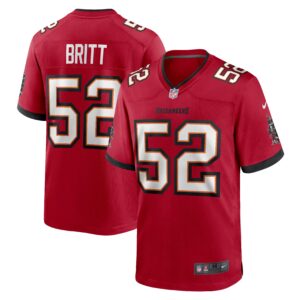 K.J. Britt Tampa Bay Buccaneers  Game Jersey - Red