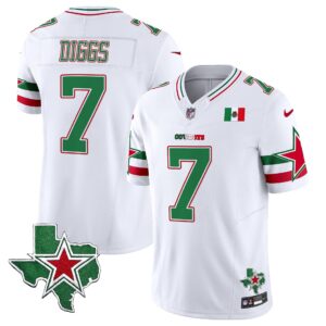 Trevon Diggs # 7 2025 Dallas Cowboys Mexico Vapor Limited Jersey - All Stitched