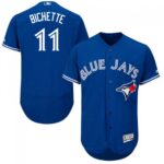 Men's Majestic Toronto Blue Jays #11 Bo Bichette Royal Blue Flex Base Alternate Collection Jersey