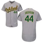 Oakland Athletics #44 Reggie Jackson Grey Flexbase Collection Stitched Jersey
