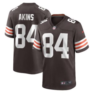 Akins Cleveland Browns Team Game Jersey -  Brown