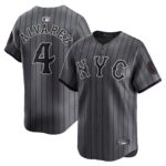 Men's New York Mets Francisco Alvarez  Graphite 2024 City Connect Limited Player Jersey