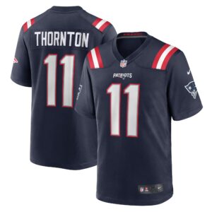 Tyquan Thornton New England Patriots  Game Player Jersey - Navy