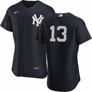 Men's New York Yankees #13 Joey Gallo  Black Alternate Flex Base Jersey