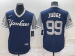 Men's  New York Yankees #99 Aaron Judge Blue Cool Base Stitched Jersey