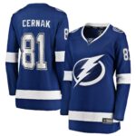 Erik Cernak Tampa Bay Lightning Women's Home Breakaway Player Jersey - Blue