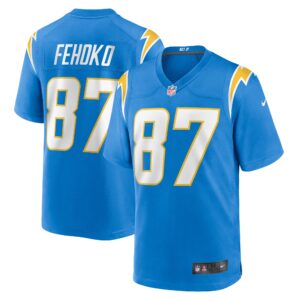 Simi Fehoko Los Angeles Chargers  Game Jersey -  Powder Blue