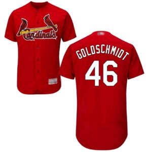 St. Louis Cardinals #46 Paul Goldschmidt Red Flexbase Collection Stitched Jersey