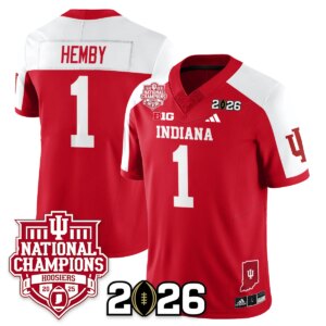 Roman Hemby #1 Indiana Hoosiers Vapor Limited Football Jersey - 2025 National Champions - All Stitched