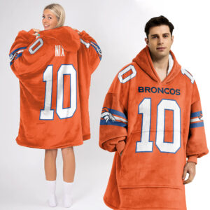 Adult B.N 10 Denver Football Unisex Blanket Hoodie