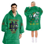 Adult Notre Dame Football Unisex Blanket Hoodie