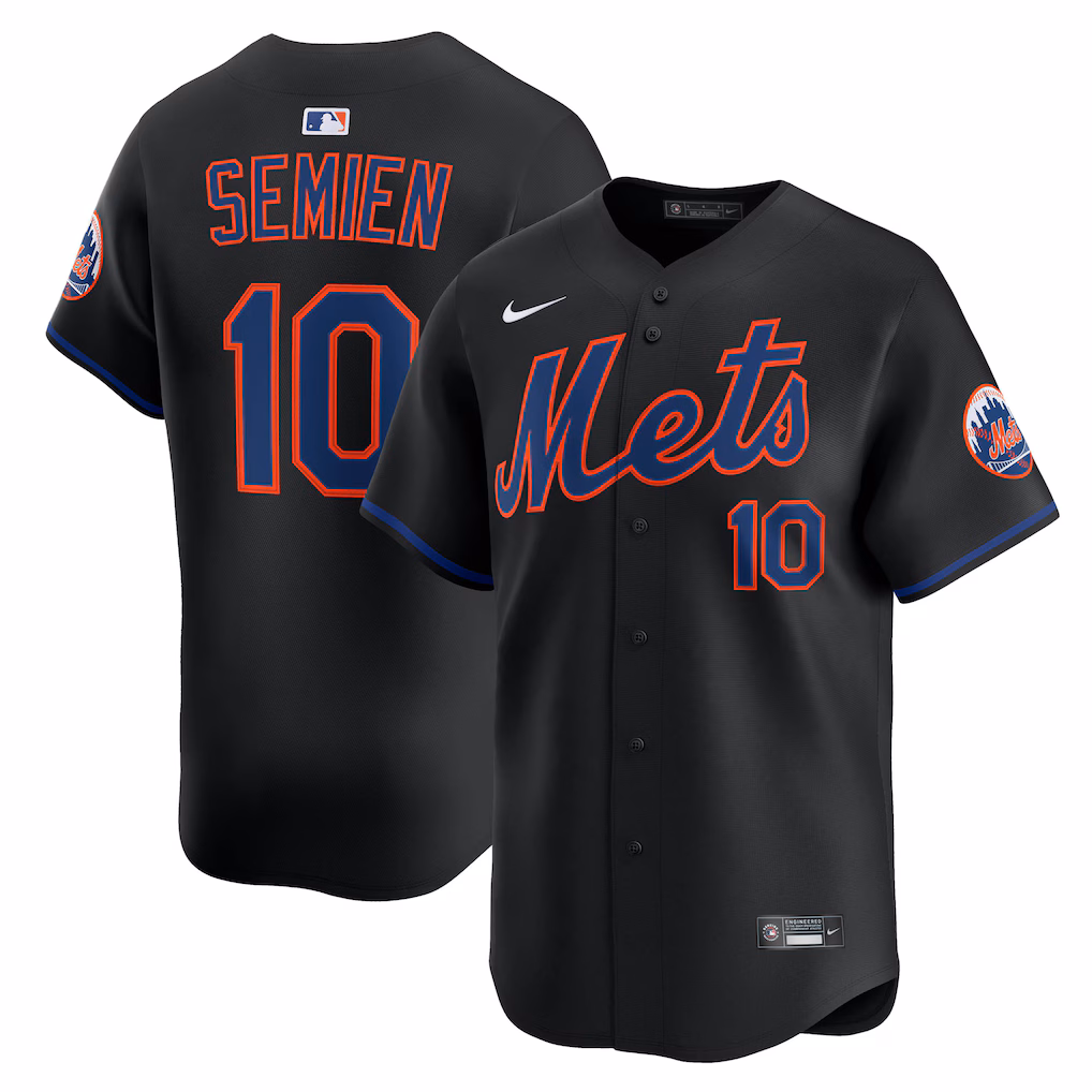 Marcus Semien #10 New York Mets Black Alternate Limited Jersey