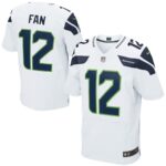 12s Seattle Seahawks  Elite Jersey - White