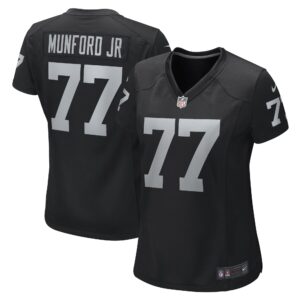 Thayer Munford Jr. Las Vegas Raiders  Women's Game Player Jersey - Black