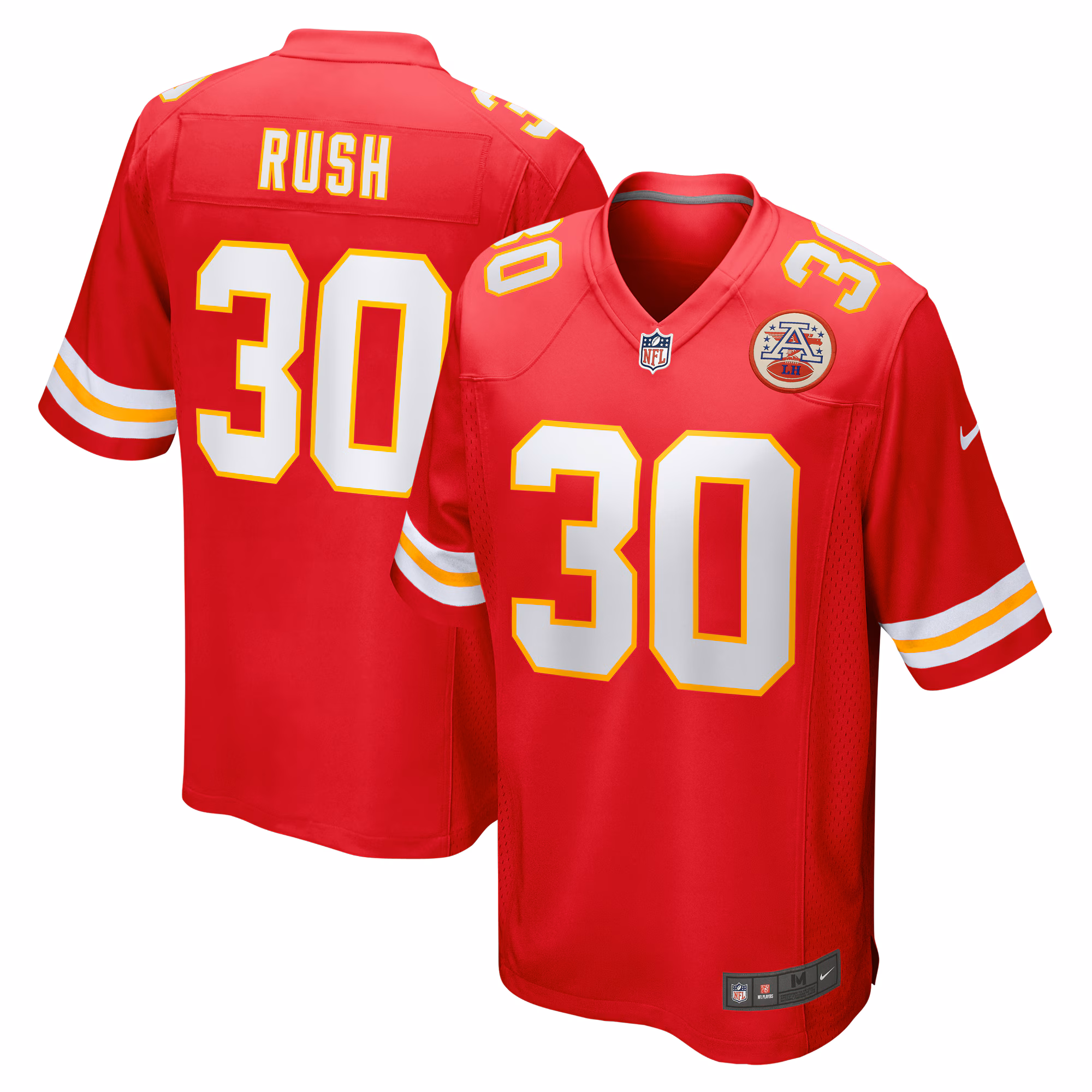 Darius Rush Kansas City Chiefs Team Game Jersey -  Red